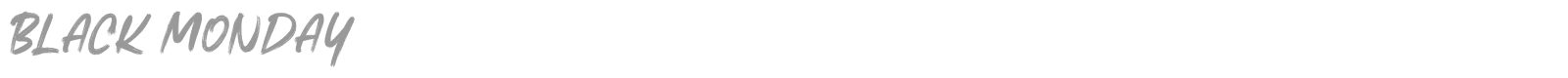 Black Monday font preview
